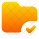 پیش‌نمایش فایل folder-check-5321436 از پک رابط کاربری