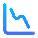 پیش‌نمایش فایل line-down-6552189 از پک چارت ها و نمودارها