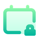 پیش‌نمایش فایل calendar-locked-7370067 از پک تاریخ و زمان