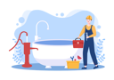 پیش‌نمایش فایل bathtub-service-4787960 از پک پلومبینگ و خدمات – تصویرسازی
