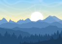پیش‌نمایش فایل early-morning-at-mountain-valley-4809997 از پک طلوع خورشید