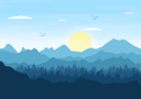 پیش‌نمایش فایل early-sunrise-at-winter-mountains-4809995 از پک طلوع خورشید