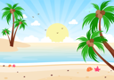پیش‌نمایش فایل sunrise-at-beach-4809985 از پک طلوع خورشید