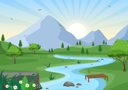 پیش‌نمایش فایل sunrise-at-mountain-valley-4809989 از پک طلوع خورشید