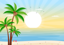 پیش‌نمایش فایل sunset-at-beach-4809984 از پک طلوع خورشید