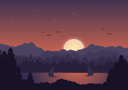 پیش‌نمایش فایل sun-setting-down-in-the-mountains-4804977 از پک سونست