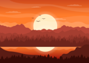 پیش‌نمایش فایل sunset-at-forest-4804955 از پک سونست