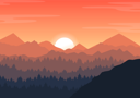 پیش‌نمایش فایل sunset-at-forest-valley-4804958 از پک سونست