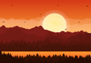 پیش‌نمایش فایل sunset-at-mountain-valley-4804957 از پک سونست