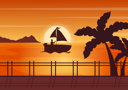 پیش‌نمایش فایل sunset-landscape-4804976 از پک سونست
