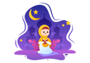 پیش‌نمایش فایل girl-doing-ramadan-prayer-4975384 از پک رمضان