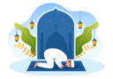 پیش‌نمایش فایل man-doing-eid-prayer-4975388 از پک رمضان