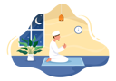 پیش‌نمایش فایل man-doing-ramadan-prayer-4975385 از پک رمضان