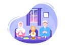 پیش‌نمایش فایل muslim-family-doing-ramadan-prayer-4975390 از پک رمضان