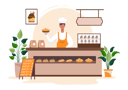 پیش‌نمایش فایل bakery-owner-holding-cake-4997898 از پک نانوایی