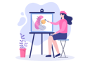پیش‌نمایش فایل female-painter-drawing-5105728 از پک نقاشی