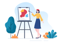 پیش‌نمایش فایل girl-draw-painting-5105721 از پک نقاشی
