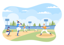پیش‌نمایش فایل baseball-match-5362975 از پک بیس‌بال، بازیکن و ورزش‌ها