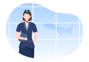 پیش‌نمایش فایل air-hostess-standing-5473066 از پک پیلوت و هوا هوستسس