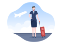 پیش‌نمایش فایل air-hostess-with-suitcase-5473064 از پک پیلوت و هوا هوستسس
