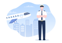 پیش‌نمایش فایل airplane-captain-standing-5473058 از پک پیلوت و هوا هوستسس