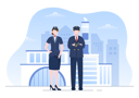 پیش‌نمایش فایل captain-and-air-hostess-5473059 از پک پیلوت و هوا هوستسس