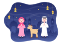 پیش‌نمایش فایل couple-with-goat-5536409 از پک عید قربان