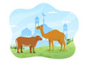 پیش‌نمایش فایل eid-al-adha-background-illustration-5536401 از پک عید قربان