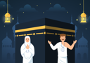 پیش‌نمایش فایل couple-at-hajj-pilgrimage-5537015 از پک حج و عمره و مابرور
