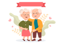 پیش‌نمایش فایل grandpa-and-grandma-standing-together-5557650 از پک روز گراندپارنتس مبارک