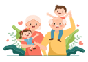 پیش‌نمایش فایل grandpa-and-grandma-with-kids-5557659 از پک روز گراندپارنتس مبارک
