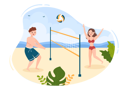 پیش‌نمایش فایل couple-playing-beach-volleyball-5597906 از پک بازیکن والیبال