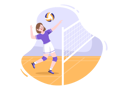 پیش‌نمایش فایل girl-playing-volleyball-5597900 از پک بازیکن والیبال