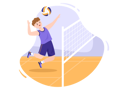 پیش‌نمایش فایل man-playing-volleyball-5597901 از پک بازیکن والیبال
