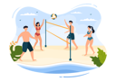 پیش‌نمایش فایل people-playing-beach-volleyball-5597909 از پک بازیکن والیبال