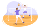 پیش‌نمایش فایل volleyball-players-playing-volleyball-5597896 از پک بازیکن والیبال