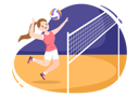پیش‌نمایش فایل woman-playing-volleyball-5597899 از پک بازیکن والیبال