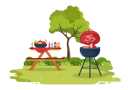 پیش‌نمایش فایل chicken-cooking-on-barbeque-5779683 از پک باربیکیو و پیک‌نیک
