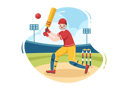 پیش‌نمایش فایل cricket-batsman-5950215 از پک باتسمان، بازی و کریکت