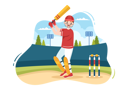 پیش‌نمایش فایل man-playing-cricket-5950213 از پک باتسمان، بازی و کریکت