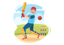 پیش‌نمایش فایل player-hitting-ball-5950208 از پک باتسمان، بازی و کریکت