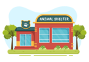 پیش‌نمایش فایل adoption-center-5993193 از پک پناهگاه حیوانات