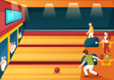 پیش‌نمایش فایل friends-playing-bowling-game-6020517 از پک بولینگ