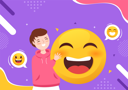 پیش‌نمایش فایل boy-holding-smiley-face-on-world-smile-day-6056077 از پک روز جهانی لبخند