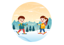 پیش‌نمایش فایل children-enjoy-winter-ice-skating-6199687 از پک اسنوبورد