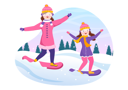 پیش‌نمایش فایل mother-and-daughter-enjoying-snow-gliding-6199689 از پک اسنوبورد