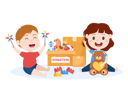 پیش‌نمایش فایل children-playing-with-donated-toys-6377209 از پک کودک و کمک مالی