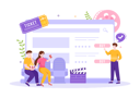 پیش‌نمایش فایل couple-purchase-movie-ticket-6375106 از پک رزرو آنلاین بلیت