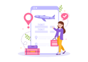 پیش‌نمایش فایل girl-looking-at-recent-flights-6375091 از پک رزرو آنلاین بلیت