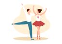 پیش‌نمایش فایل couple-doing-ballet-6358091 از پک باله